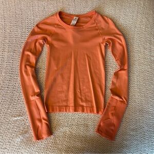 Lululemon swiftly tech cropped long sleeve size 0